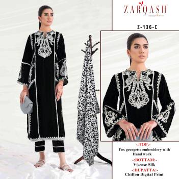 Z 136 By Zarqash Designer Readymade Salwar Kameez Collection